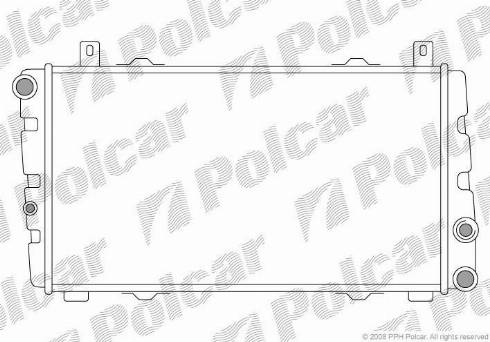 Polcar 691008-1 - Radiators, Motora dzesēšanas sistēma autodraugiem.lv