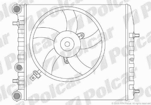 Polcar 691308-4 - Radiators, Motora dzesēšanas sistēma autodraugiem.lv