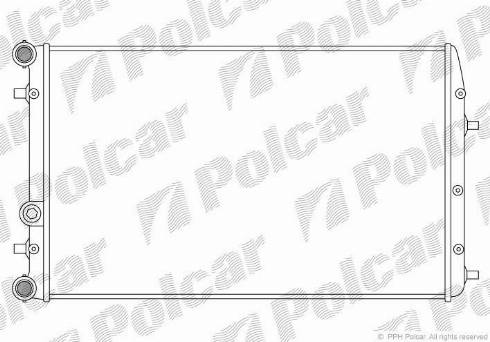 Polcar 691308-5 - Radiators, Motora dzesēšanas sistēma autodraugiem.lv