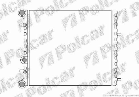 Polcar 6913081X - Radiators, Motora dzesēšanas sistēma autodraugiem.lv