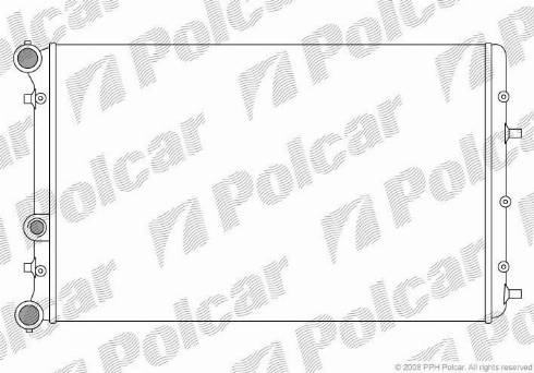 Polcar 691308-2 - Radiators, Motora dzesēšanas sistēma autodraugiem.lv