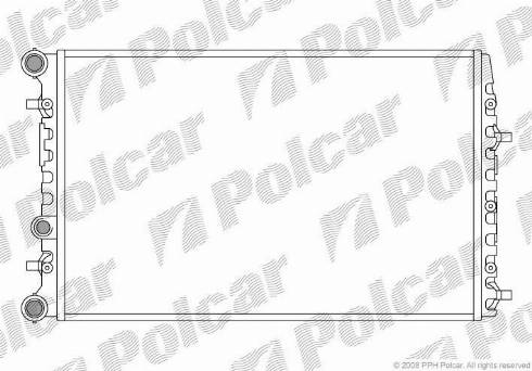Polcar 691308A5 - Radiators, Motora dzesēšanas sistēma autodraugiem.lv