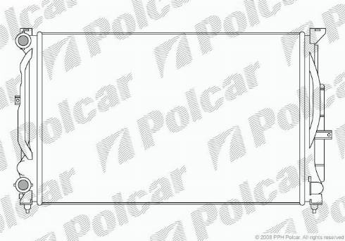 Polcar 6925081X - Radiators, Motora dzesēšanas sistēma autodraugiem.lv