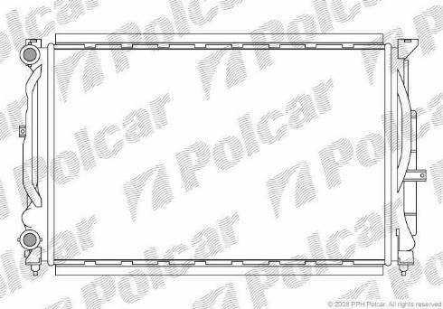 Polcar 692508-1 - Radiators, Motora dzesēšanas sistēma autodraugiem.lv