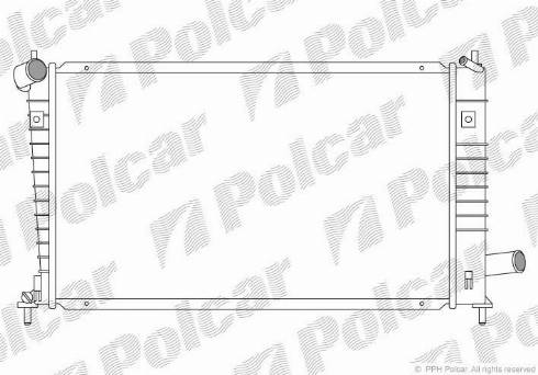 Polcar 652408-2 - Radiators, Motora dzesēšanas sistēma autodraugiem.lv