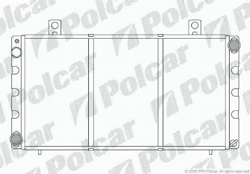 Polcar 652008-9 - Radiators, Motora dzesēšanas sistēma autodraugiem.lv