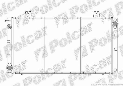 Polcar 652008-8 - Radiators, Motora dzesēšanas sistēma autodraugiem.lv