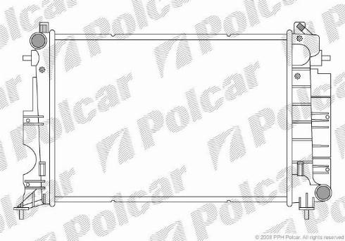 Polcar 652008-7 - Radiators, Motora dzesēšanas sistēma autodraugiem.lv