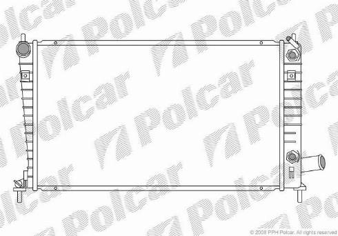 Polcar 652308-5 - Radiators, Motora dzesēšanas sistēma autodraugiem.lv