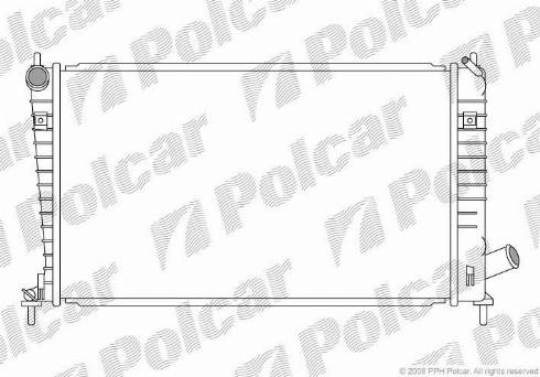 Polcar 652308-1 - Radiators, Motora dzesēšanas sistēma autodraugiem.lv