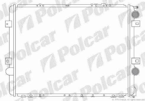 Polcar 6095081X - Radiators, Motora dzesēšanas sistēma autodraugiem.lv