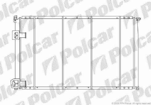 Polcar 6041081X - Radiators, Motora dzesēšanas sistēma autodraugiem.lv