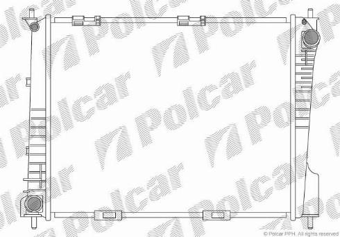 Polcar 605508-2 - Radiators, Motora dzesēšanas sistēma autodraugiem.lv