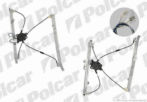 Polcar 6055PSE1 - Stikla pacelšanas mehānisms autodraugiem.lv