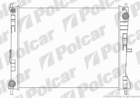 Polcar 605608-1 - Radiators, Motora dzesēšanas sistēma autodraugiem.lv