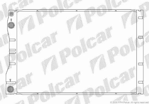 Polcar 6051081X - Radiators, Motora dzesēšanas sistēma autodraugiem.lv