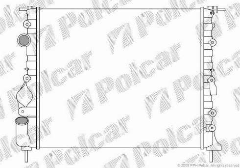 Polcar 6060084X - Radiators, Motora dzesēšanas sistēma autodraugiem.lv