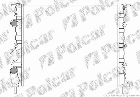 Polcar 606008-4 - Radiators, Motora dzesēšanas sistēma autodraugiem.lv