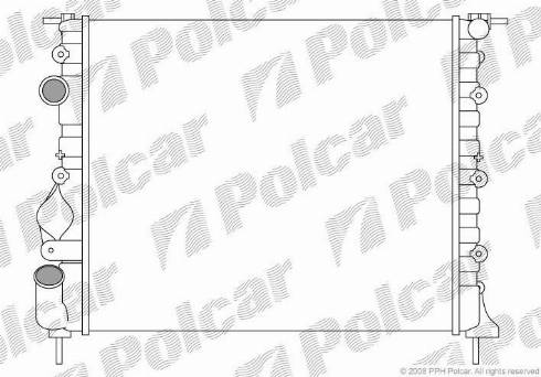 Polcar 6060081X - Radiators, Motora dzesēšanas sistēma autodraugiem.lv