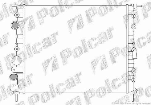 Polcar 606008-1 - Radiators, Motora dzesēšanas sistēma autodraugiem.lv