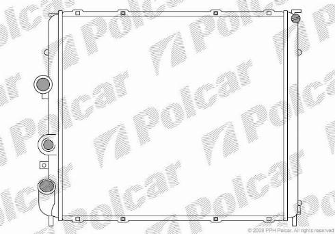 Polcar 6060083X - Radiators, Motora dzesēšanas sistēma autodraugiem.lv