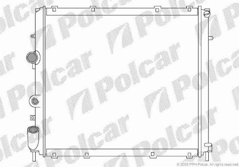 Polcar 606008-2 - Radiators, Motora dzesēšanas sistēma autodraugiem.lv