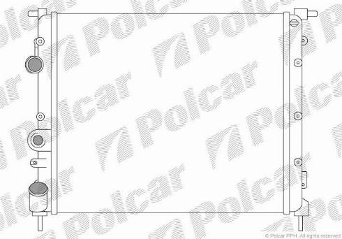 Polcar 606008A1 - Radiators, Motora dzesēšanas sistēma autodraugiem.lv