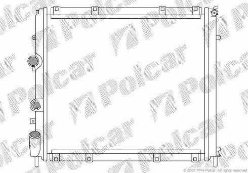 Polcar 606008A3 - Radiators, Motora dzesēšanas sistēma autodraugiem.lv