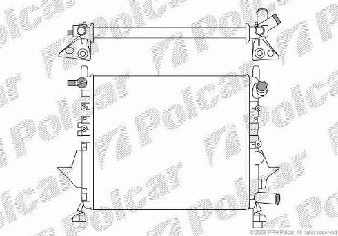 Polcar 6004081X - Radiators, Motora dzesēšanas sistēma autodraugiem.lv
