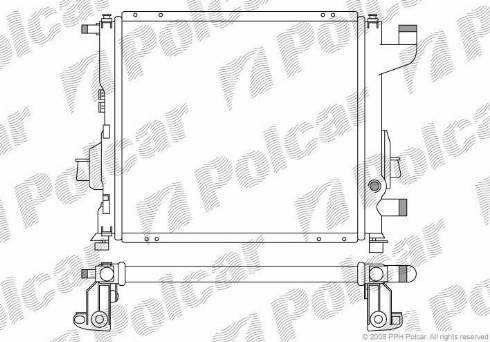 Polcar 6004082X - Radiators, Motora dzesēšanas sistēma autodraugiem.lv