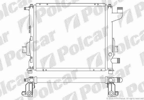Polcar 600408-2 - Radiators, Motora dzesēšanas sistēma autodraugiem.lv