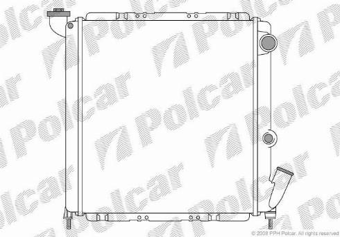 Polcar 600508-1 - Radiators, Motora dzesēšanas sistēma autodraugiem.lv