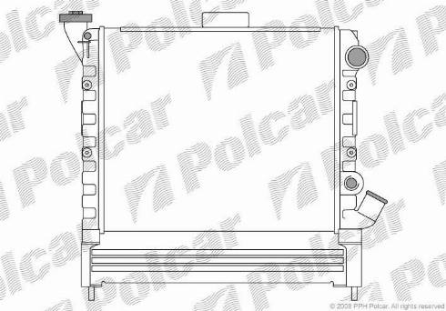 Polcar 6005083X - Radiators, Motora dzesēšanas sistēma autodraugiem.lv