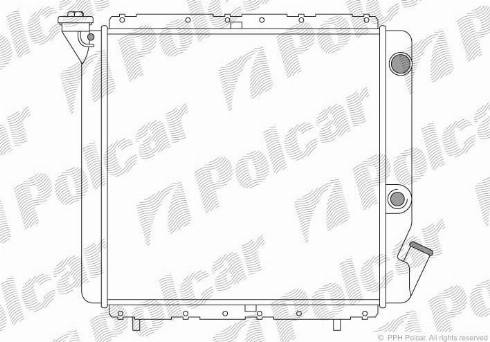 Polcar 600508A5 - Radiators, Motora dzesēšanas sistēma autodraugiem.lv