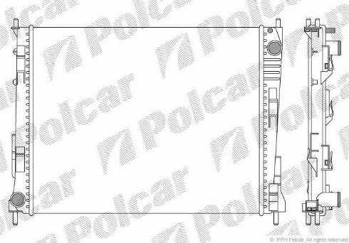 Polcar 600108-1 - Radiators, Motora dzesēšanas sistēma autodraugiem.lv
