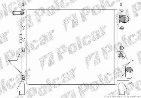 Polcar 600308-1 - Radiators, Motora dzesēšanas sistēma autodraugiem.lv