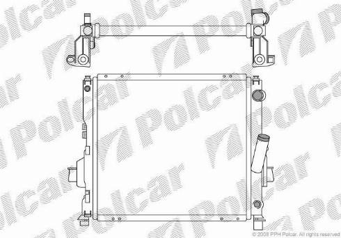 Polcar 6003083X - Radiators, Motora dzesēšanas sistēma autodraugiem.lv