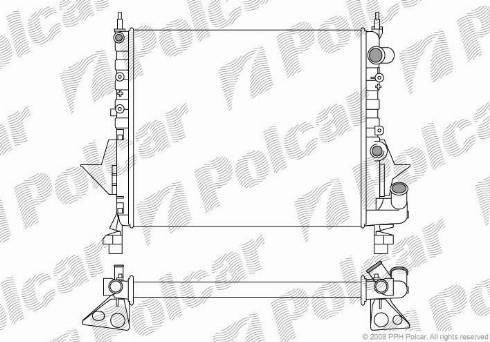 Polcar 600308A1 - Radiators, Motora dzesēšanas sistēma autodraugiem.lv