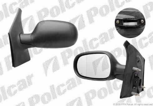 Polcar 6007515M - Ārējais atpakaļskata spogulis autodraugiem.lv