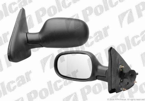 Polcar 6007511M - Ārējais atpakaļskata spogulis autodraugiem.lv