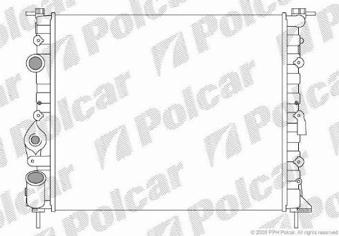 Polcar 6007081X - Radiators, Motora dzesēšanas sistēma autodraugiem.lv