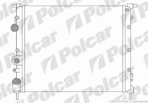 Polcar 600708A1 - Radiators, Motora dzesēšanas sistēma autodraugiem.lv
