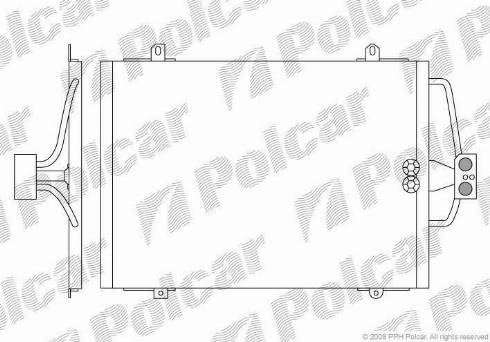 Polcar 6007K81X - Kondensators, Gaisa kond. sistēma autodraugiem.lv