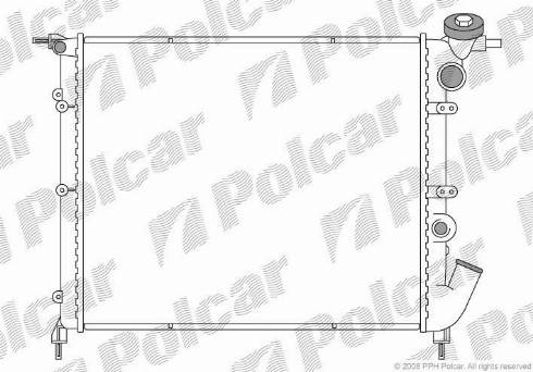 Polcar 601908-0 - Radiators, Motora dzesēšanas sistēma autodraugiem.lv