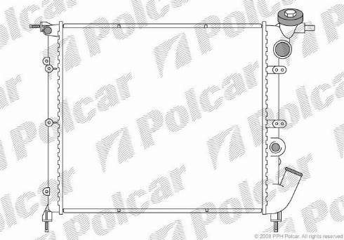 Polcar 601908-2 - Radiators, Motora dzesēšanas sistēma autodraugiem.lv