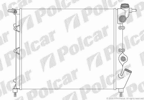 Polcar 601908A0 - Radiators, Motora dzesēšanas sistēma autodraugiem.lv