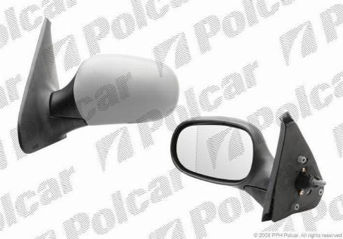 Polcar 6015512M - Ārējais atpakaļskata spogulis autodraugiem.lv