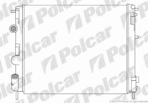 Polcar 6015084X - Radiators, Motora dzesēšanas sistēma autodraugiem.lv
