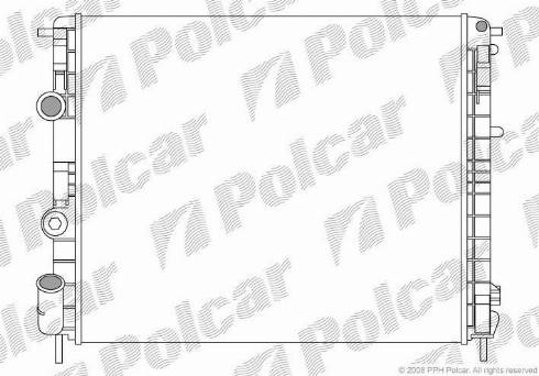 Polcar 601508-5 - Radiators, Motora dzesēšanas sistēma autodraugiem.lv