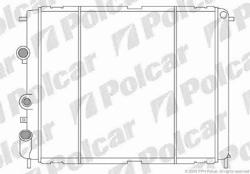 Polcar 6015081X - Radiators, Motora dzesēšanas sistēma autodraugiem.lv